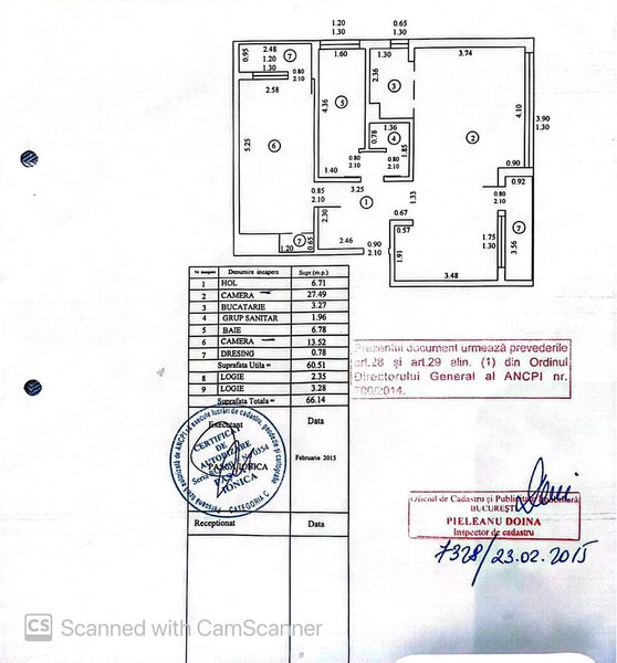 Unirii- Dimitrie Cantemir 2 camere 66 mp